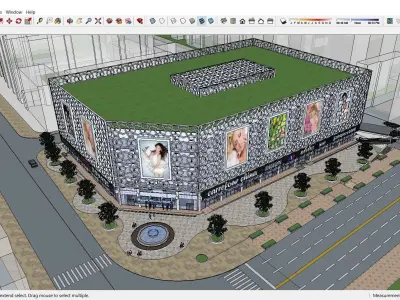 Sketchup Shopping Center 166 3D model