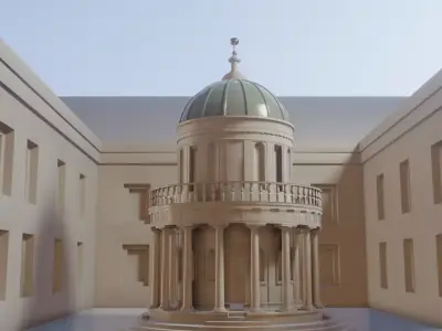 San Pietro in Montorio - Bramante 3D model