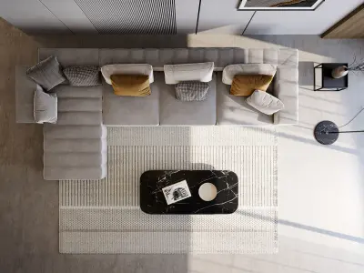 Interior Living Room Scene 16 3D model