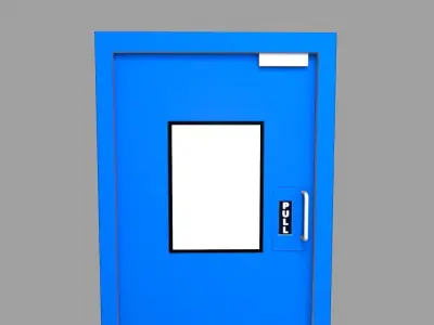 Door 3D Model Low-poly 3D model