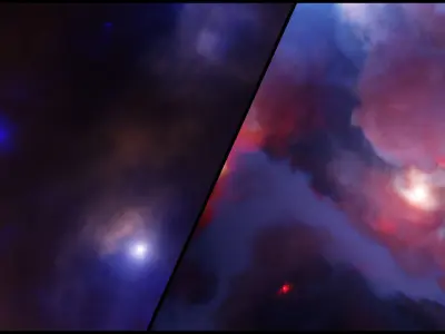 Space nebula shader for blender Texture