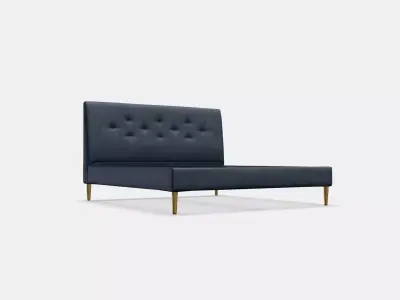 IDANAS Upholstered bed frame 1 Low-poly 3D model