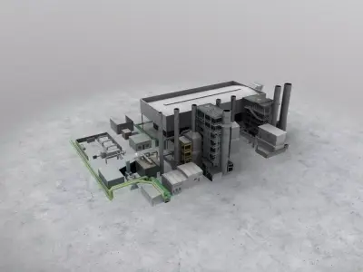 LIMC Factory Low-poly 3D model