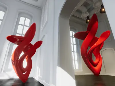 White Room 73 Low-poly 3D model