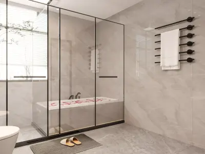 Modern Bathroom 3D Model 3D model