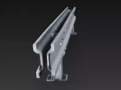 Road Safety Barrier 3D model