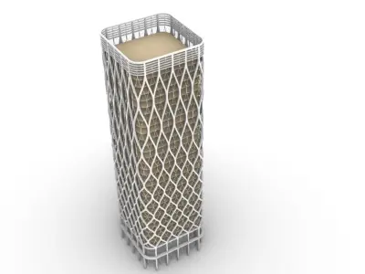 Office Twin Towers GH230129 - Rhino Grasshopper Project 3D model