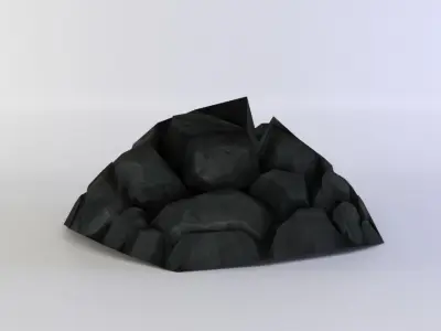 Rock Low-poly 3D model