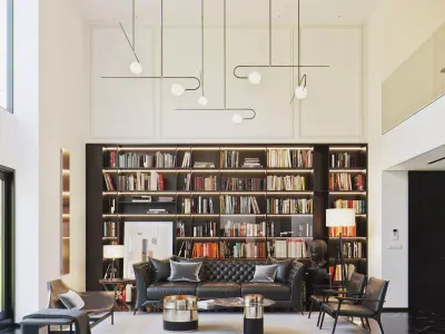 Modern Style Interior 01 3D model