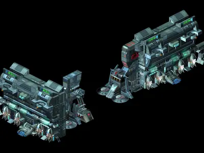 Machinery - Wall - Operating Wall 01 3D model