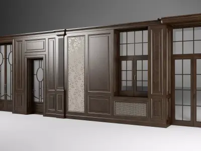 Boaserie M1 - wall cladding 3D model