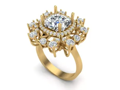 Jewelry ring 376 3D print model