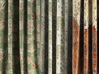 Curtain Set 68 3D model