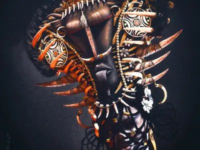 QUEEN NZINGA African Headdress