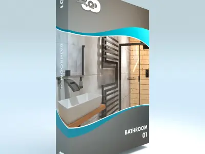 5 Bathrooms Collection 01 3D Model Pack