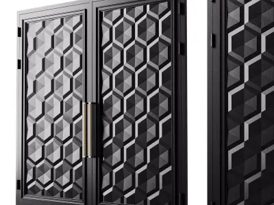 Gate black loft 014 3D model