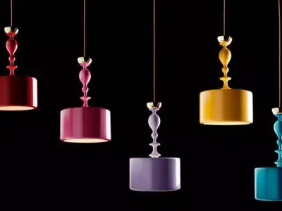 suspended Melina light Free 3D model