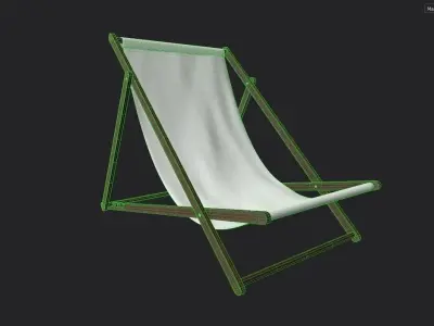 Folding Chair  M01 Low-poly 3D model