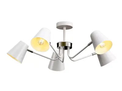 evoluce ceiling light with four lamps 3D model