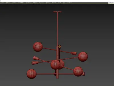 SLIME chandelier Low-poly 3D model