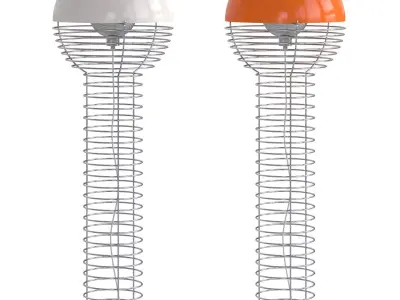 Verpan Wire Floor Lamp 3D model