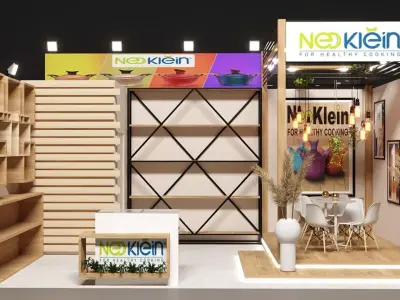 Exhibition booth design 3D model