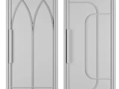 Entrance door set243 3D model
