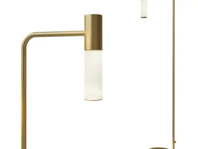 Contemporary Brass Floor Lamp  3D model