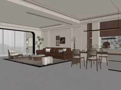 FrenchRetroStyle 3D model