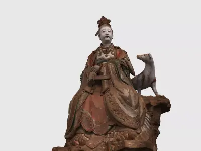 Deity Statue Sculpture04 3D model