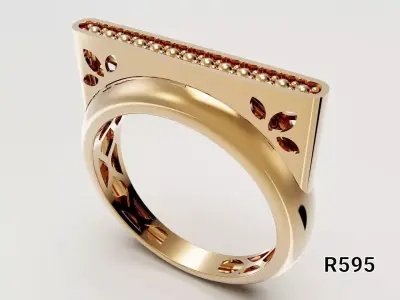 Minimalist luxury ring 3D print model