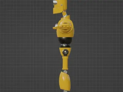 ROBOT Character Rigged Animated Low-poly 3D model