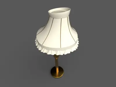 Stylized Floor Lamp 3D model