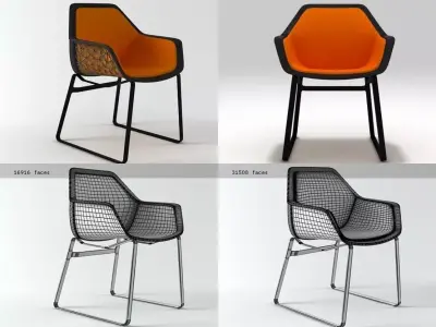 Maia Dining Chair 3D model