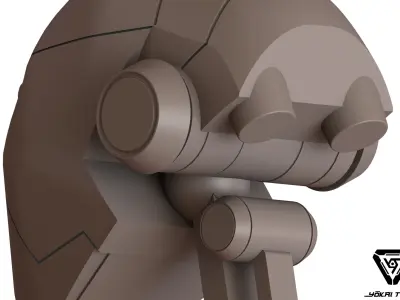 BX Commando Droid Head Star Wars Lifesize Prop from Clone Wars 3D print model