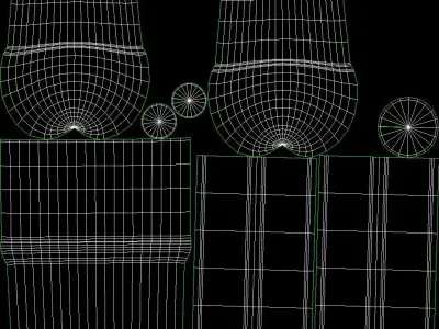 Post-Arm-6 wall mount with two handles 3D model