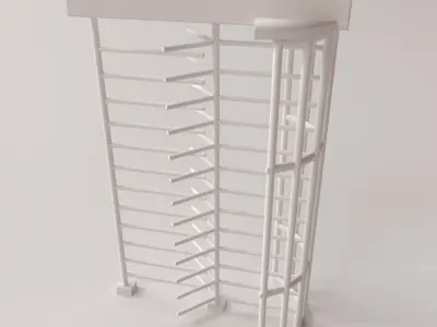 Turnstile metal rack 3D model