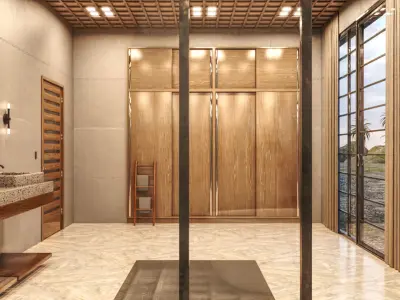 Japandi Bathroom 3D model