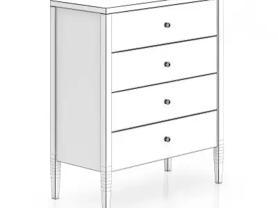 Light Wood Cabinet 3D model