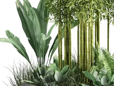 Stone and Bush Pack 21 3D model