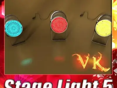 Spotlight Stage Light 05 3D model