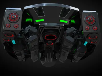 alien drone 3D model