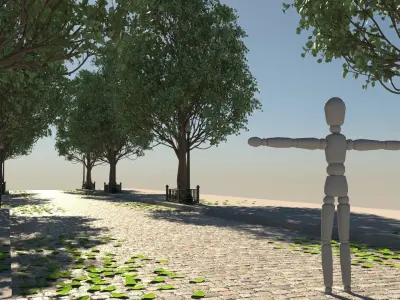 Tree Street 3D model