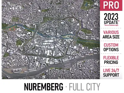 Nuremberg Low-poly 3D model