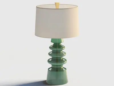 Green Table Lamp 3D model