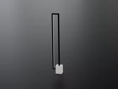 Modern Standing Lamp Low-poly 3D model