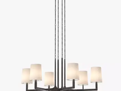 Wright Round Chandelier 36in 3D model