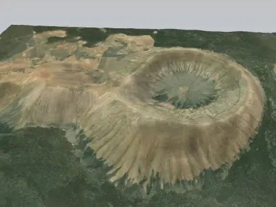 Caldera Blanca 3D model Low-poly 3D model