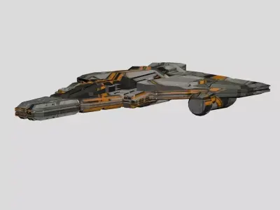 3D Printable Spaceship  3D print model