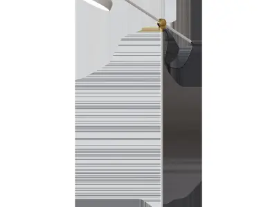 RANARP RANARP Floor  reading lamp off-white 3D model